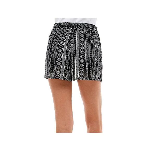 BeBop Shorts Juniors' XS Black White Pockets Comfort Soft Faux-Drawstring NEW - Picture 11 of 12